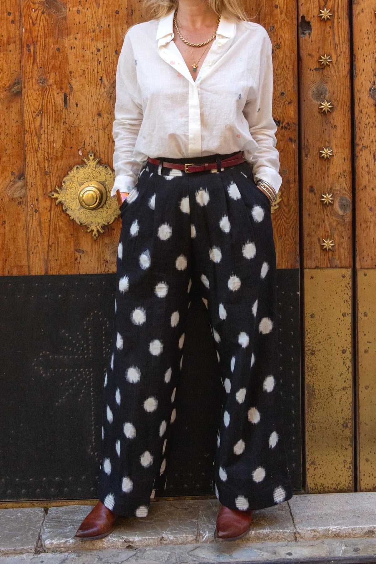 Trousers - Bombay - Bombay Ikat Neige
