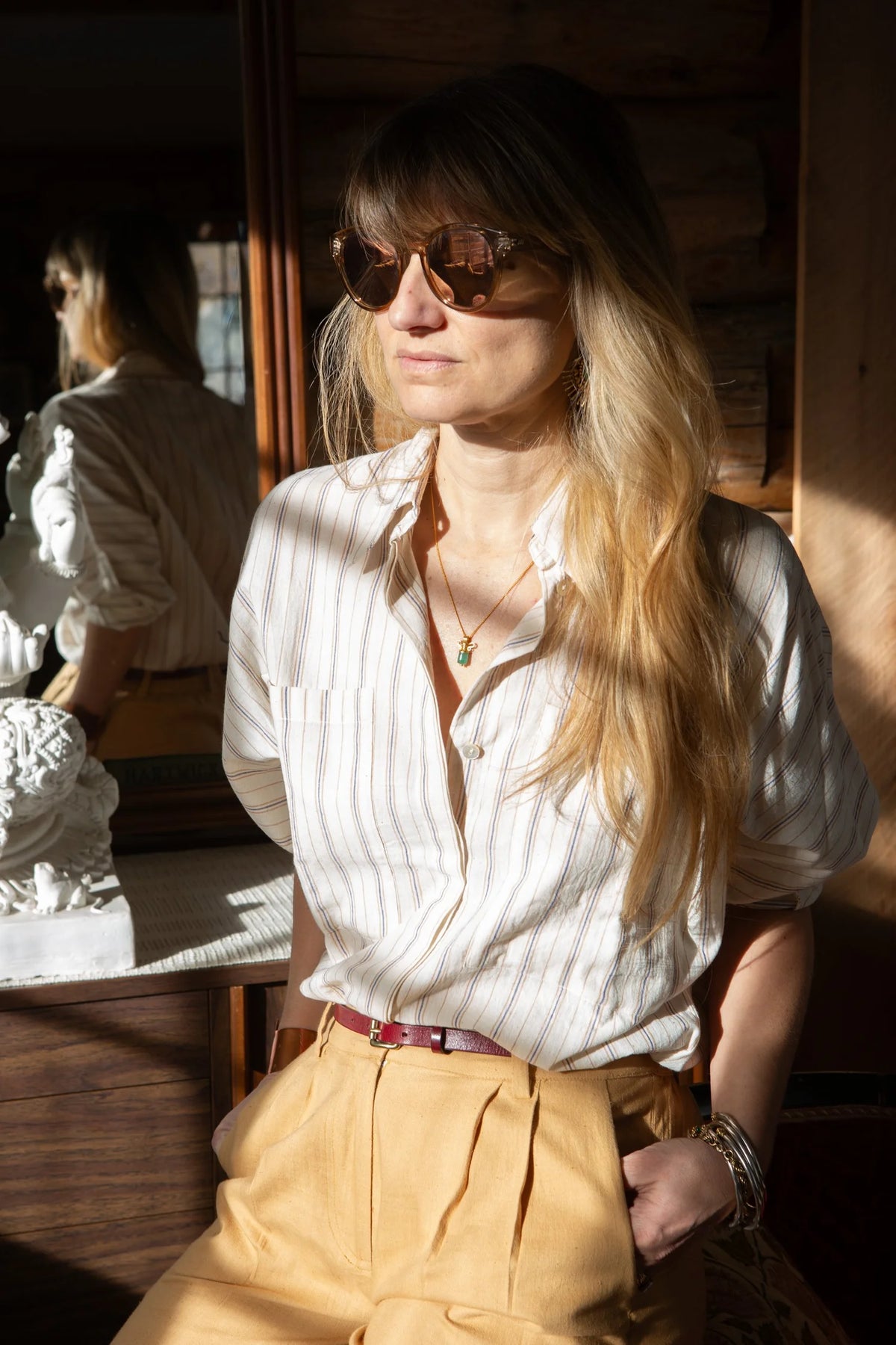 Shirts & Blouses - Amman - Amman Kora Pinstripe