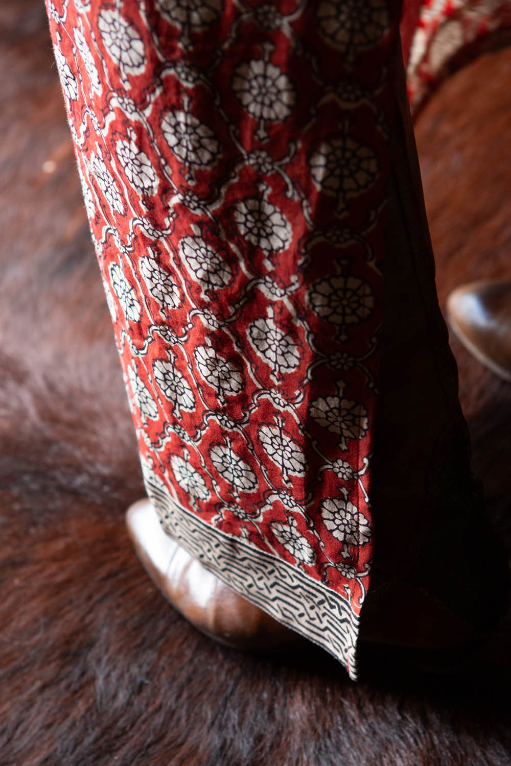SAMARKAND DRESS | Handwoven Silk Cotton Natural Dye Block Print
