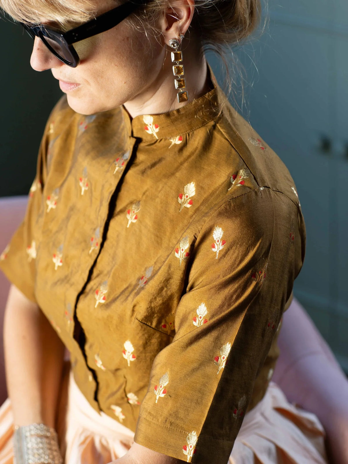 Shirts & Blouses - Tokyo - Tokyo Dark Golden Brocade