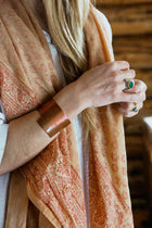 JAIPUR SARONG | Blockprint Altrosa Brombeere