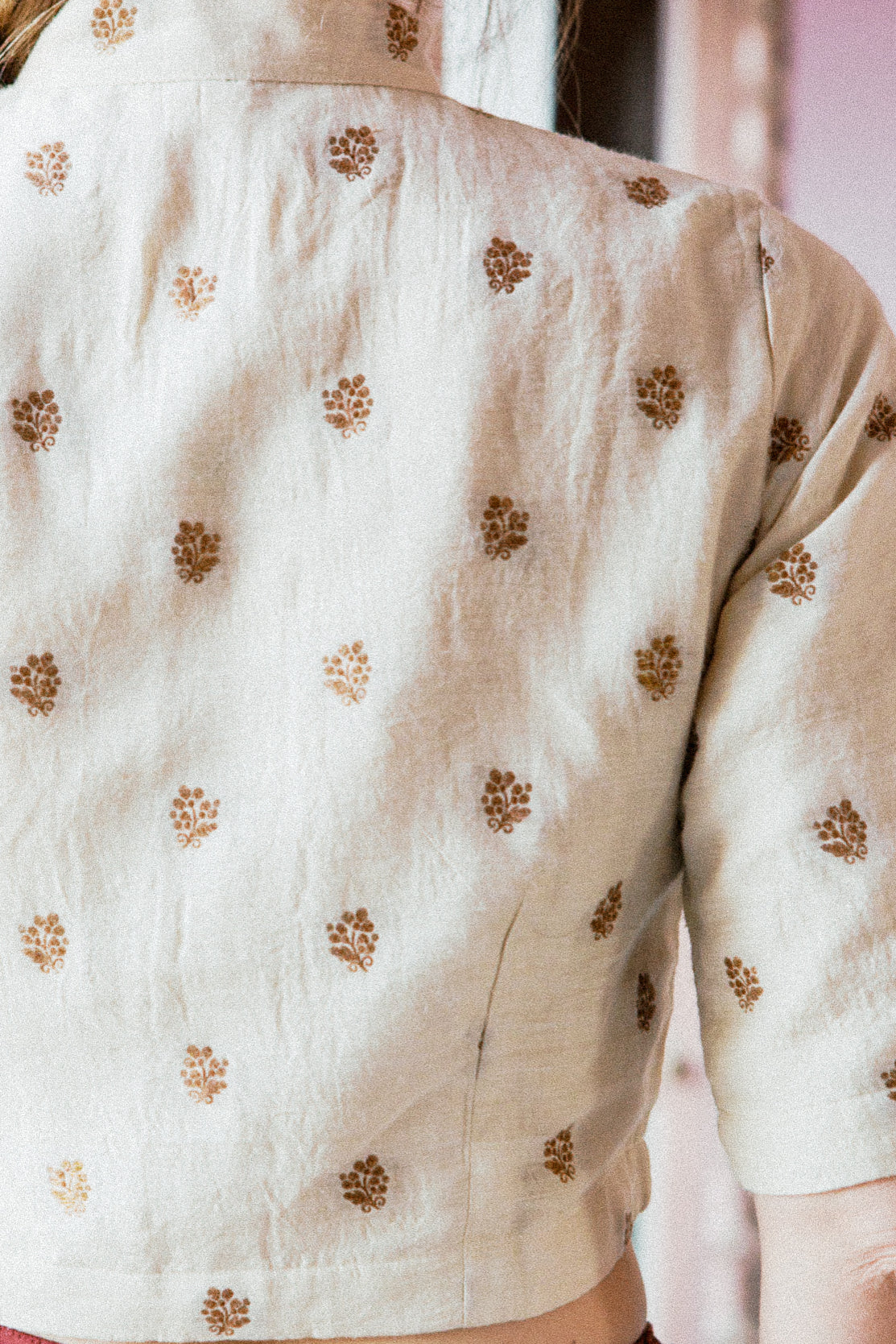 BLOUSE TOKYO | Brocart de soie Muga rare