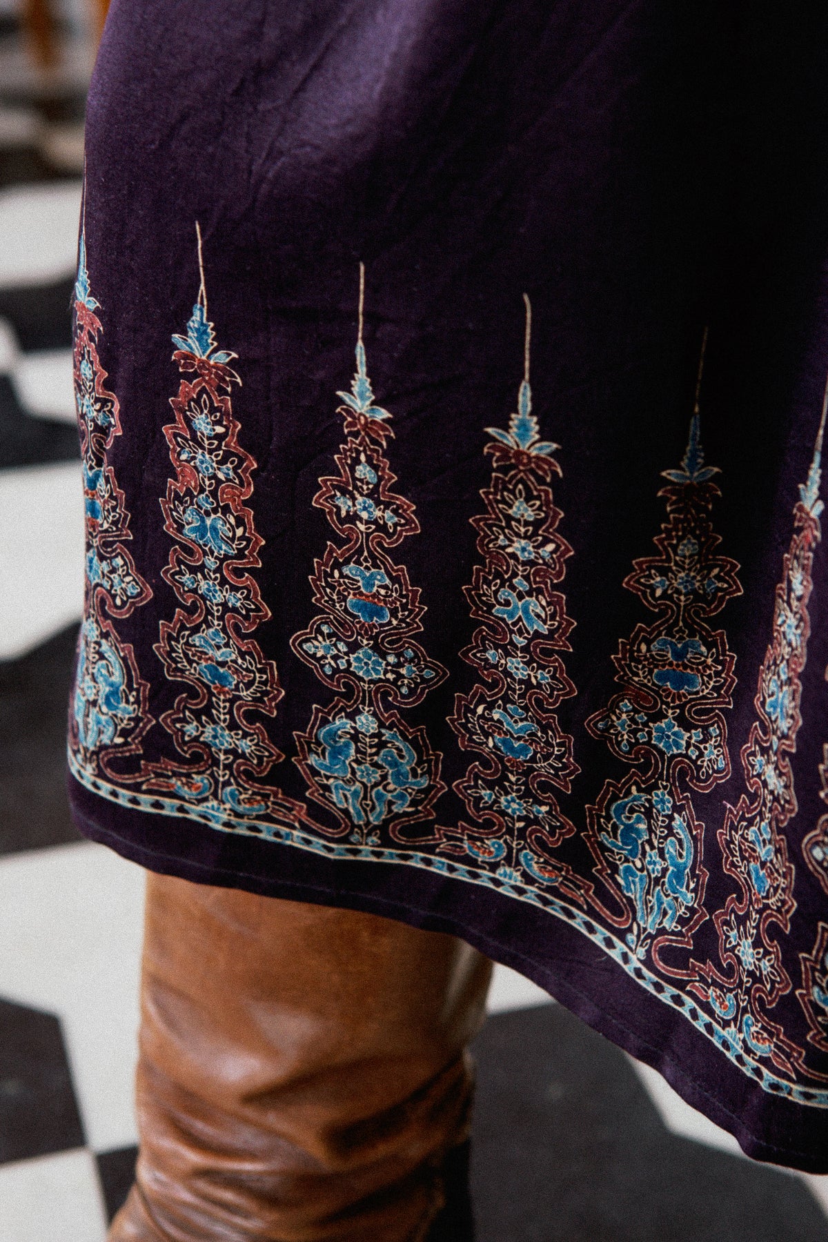 PALMA ROCK | Blockprint-Seide