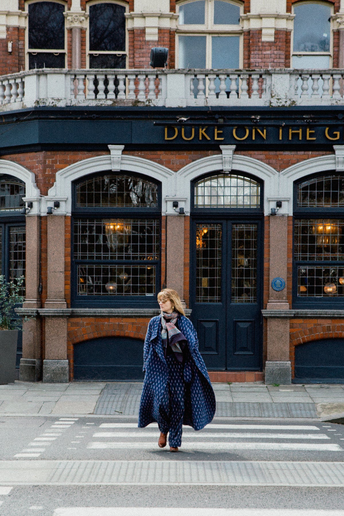 A quilted handwoven ikat coat