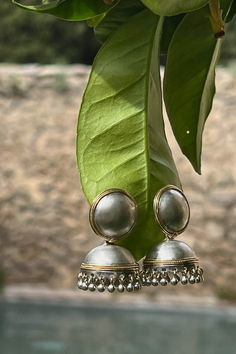 PENDIENTES JHUMKA | Plata y Oro