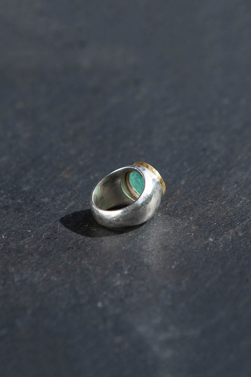 SIEGELLRING | Smaragd, Silber & 23k Gold